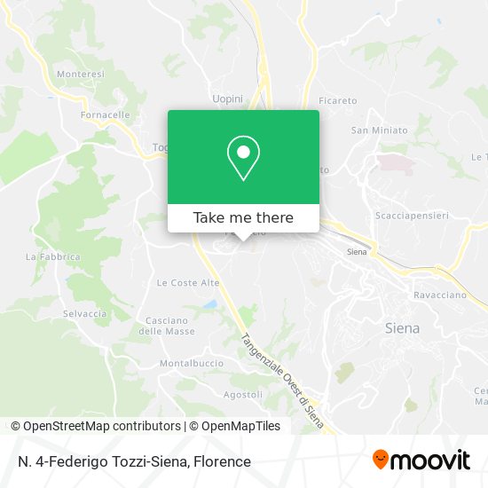 N. 4-Federigo Tozzi-Siena map