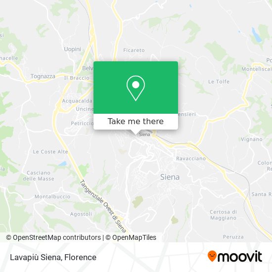 Lavapiù Siena map