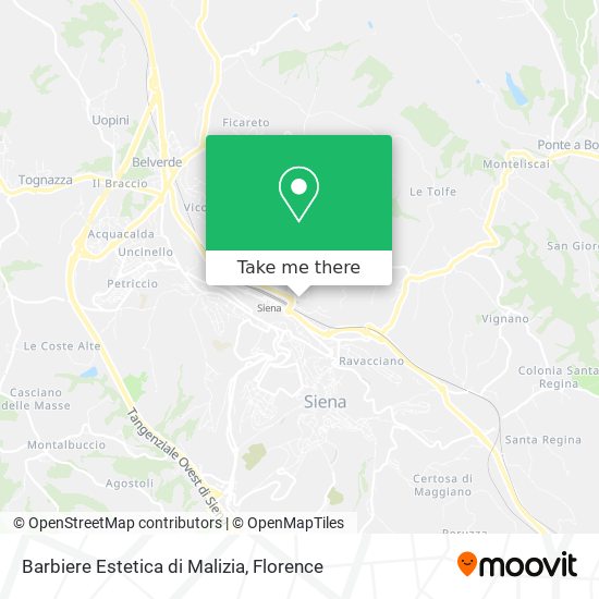 Barbiere Estetica di Malizia map