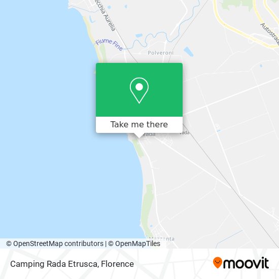 Camping Rada Etrusca map