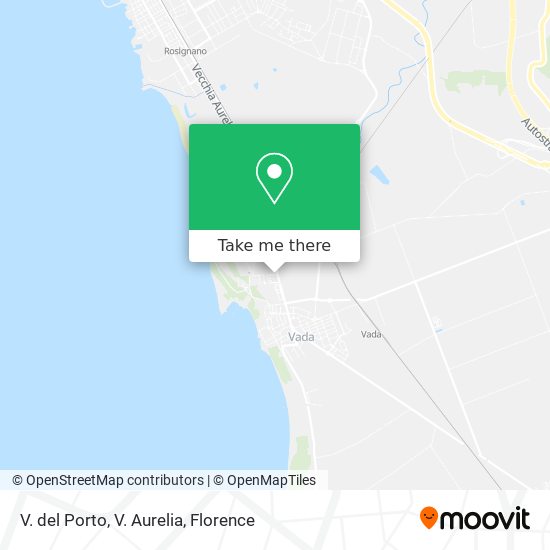 V. del Porto, V. Aurelia map