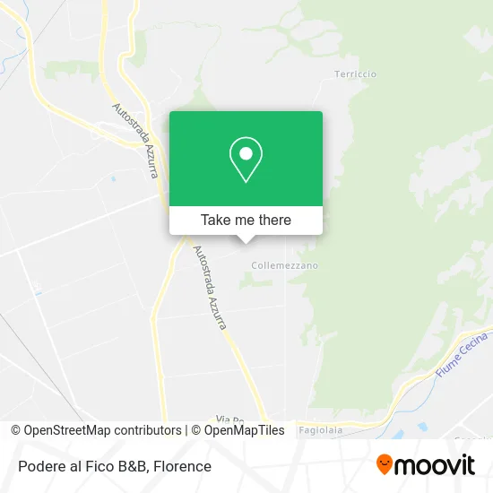 Podere al Fico Bed and Breakfast map