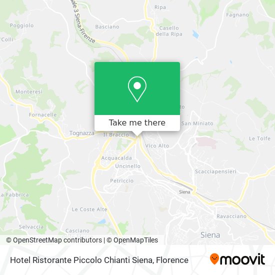 Hotel Ristorante Piccolo Chianti Siena map