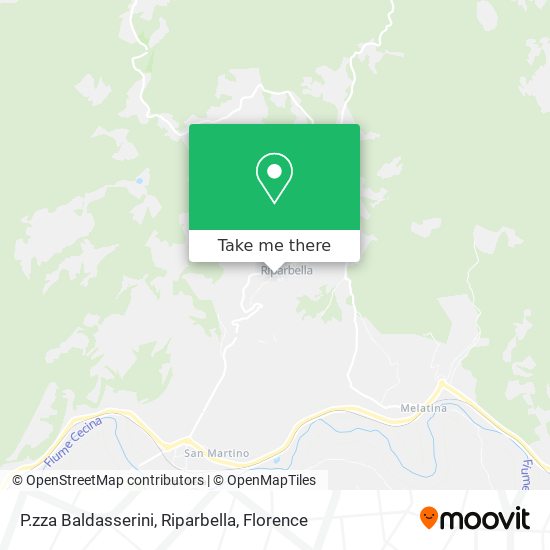 P.zza Baldasserini, Riparbella map