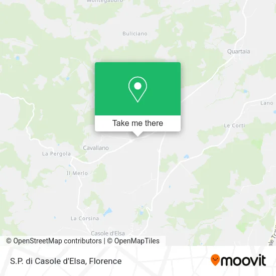 S.P. di Casole d'Elsa map