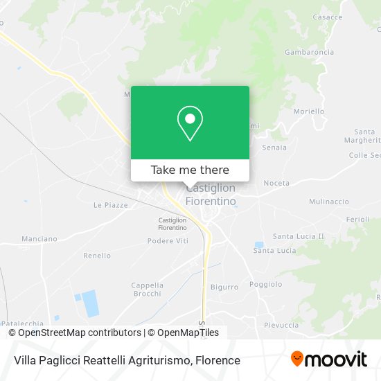 How to get to Villa Paglicci Reattelli Agriturismo in Arezzo by