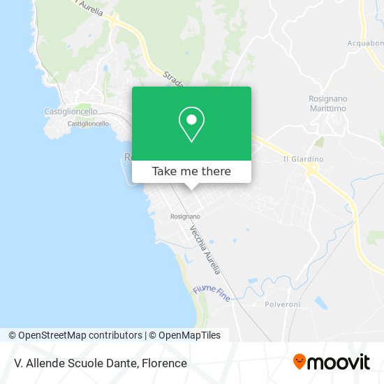V. Allende Scuole Dante map