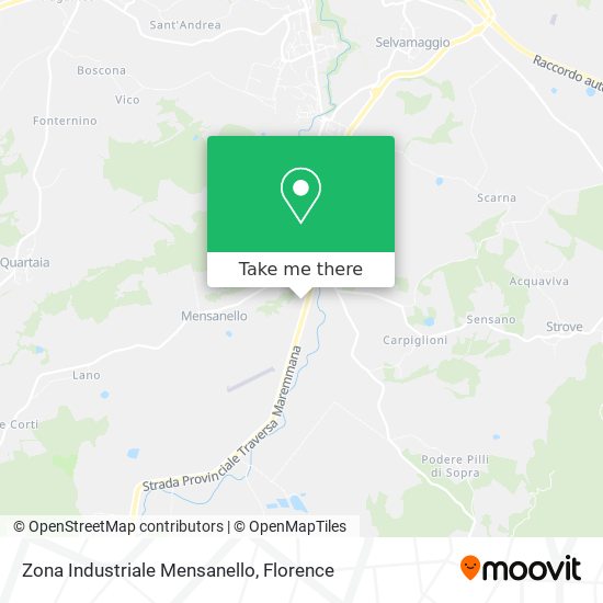Zona Industriale Mensanello map