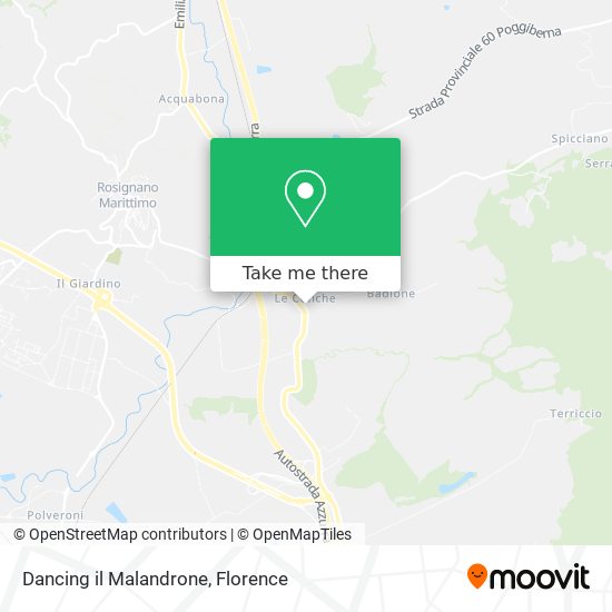 Dancing il Malandrone map