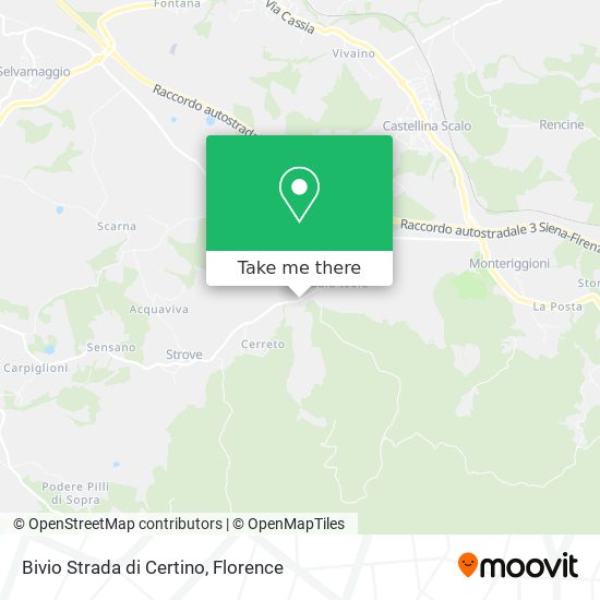 Bivio Strada di Certino map