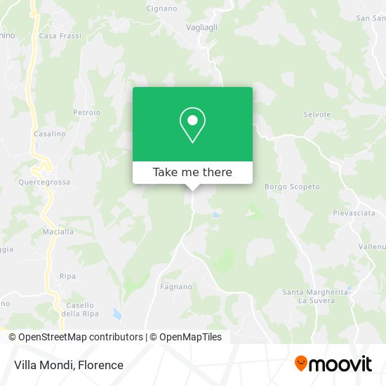 Villa Mondi map