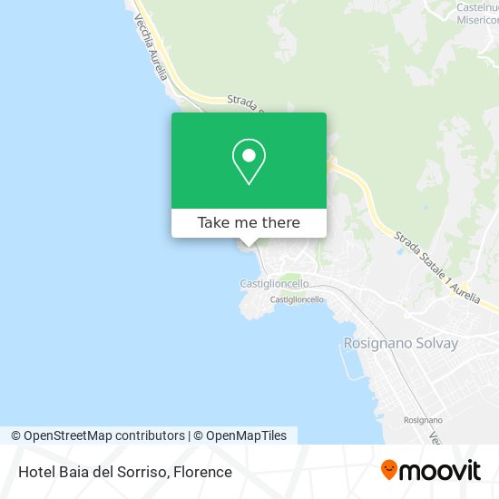 Hotel Baia del Sorriso map