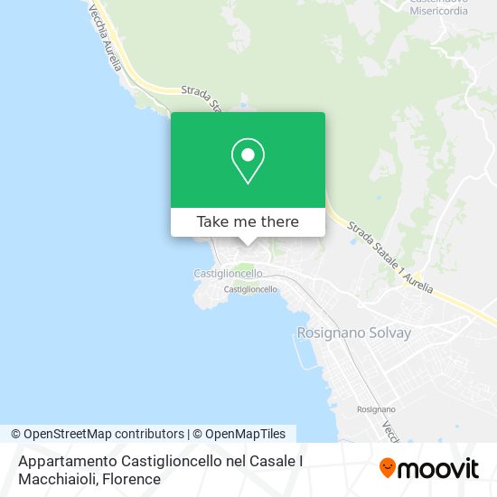 Appartamento Castiglioncello nel Casale I Macchiaioli map