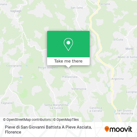 Pieve di San Giovanni Battista A Pieve Asciata map