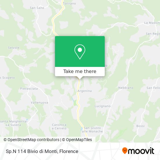 Sp.N 114 Bivio di Monti map
