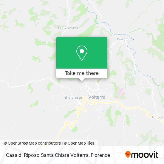 Casa di Riposo Santa Chiara Volterra map
