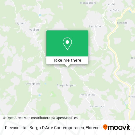 Pievasciata - Borgo D'Arte Contemporanea map