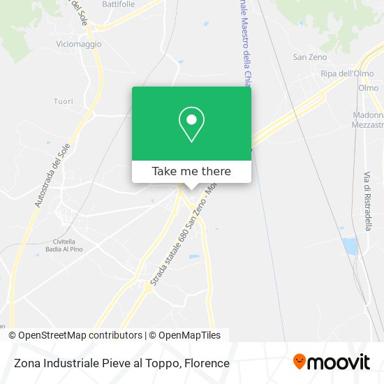 Zona Industriale Pieve al Toppo map