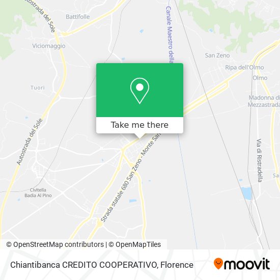 Chiantibanca CREDITO COOPERATIVO map