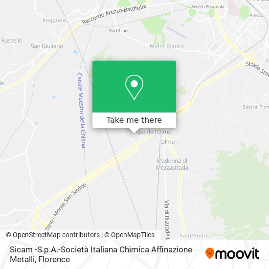 Sicam -S.p.A.-Società Italiana Chimica Affinazione Metalli map