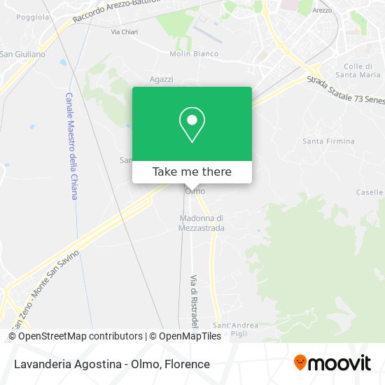 Lavanderia Agostina - Olmo map