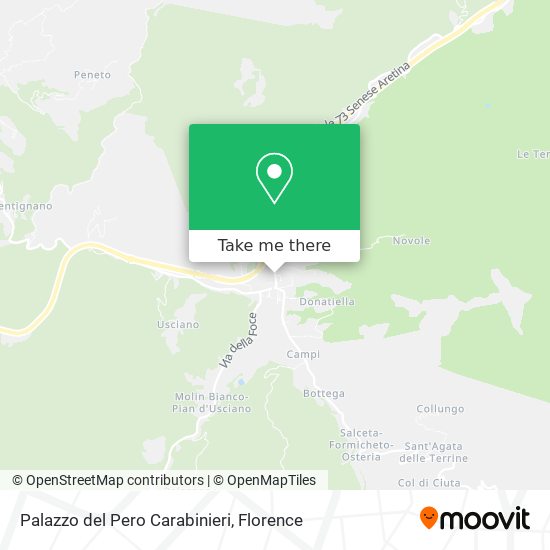 Palazzo del Pero Carabinieri map