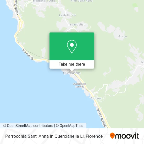 Parrocchia Sant' Anna in Quercianella Li map