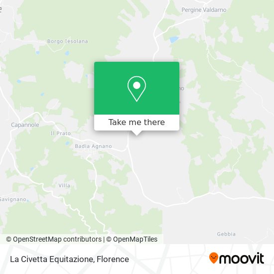 La Civetta Equitazione map