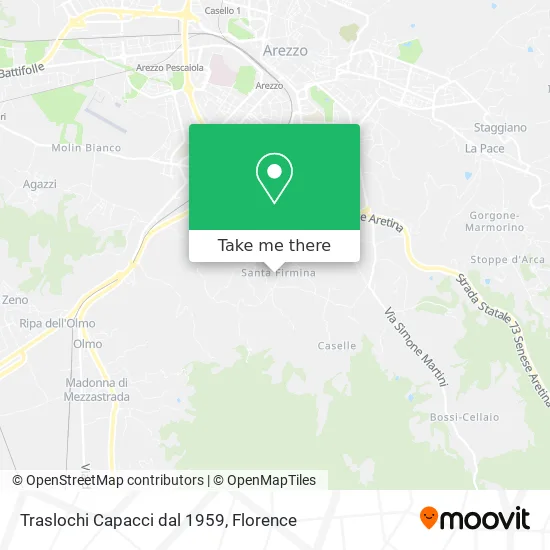 Traslochi Capacci dal 1959 map