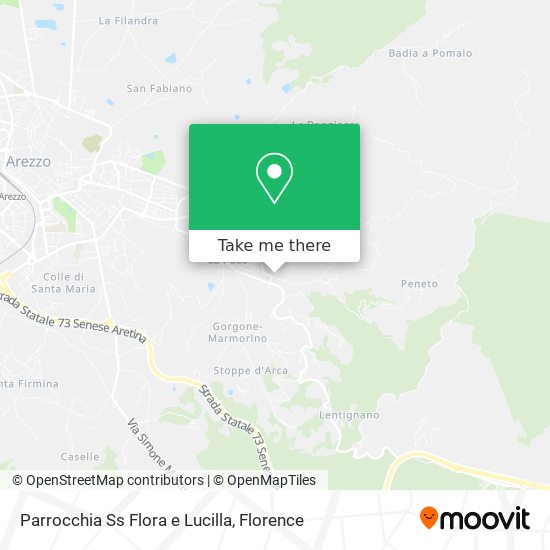 Parrocchia Ss Flora e Lucilla map