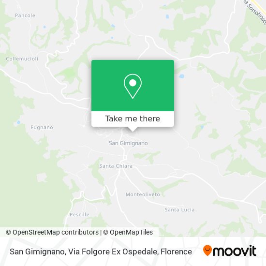 San Gimignano, Via Folgore Ex Ospedale map