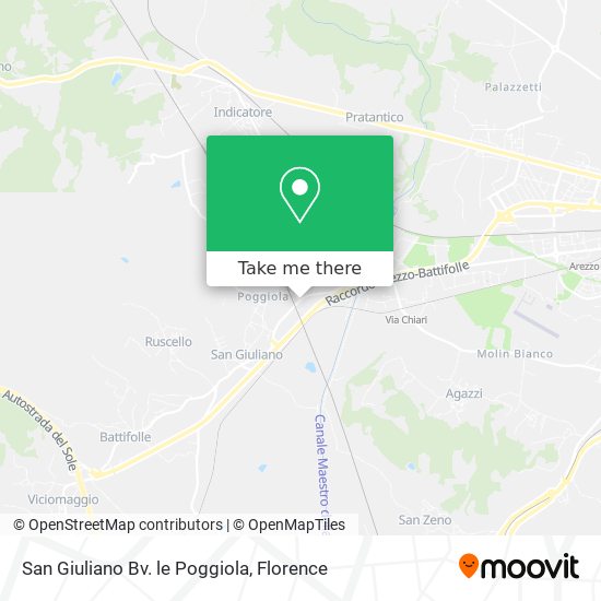 San Giuliano Bv. le Poggiola map