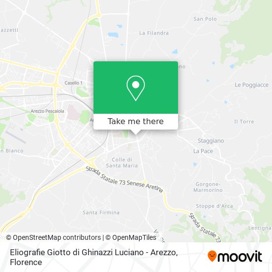 Eliografie Giotto di Ghinazzi Luciano - Arezzo map