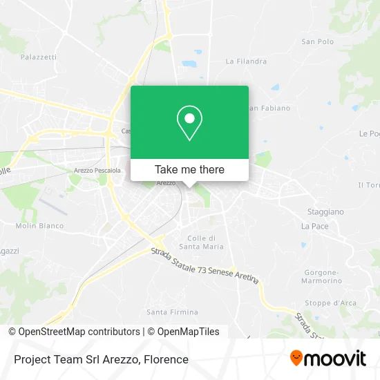 Project Team Srl Arezzo map