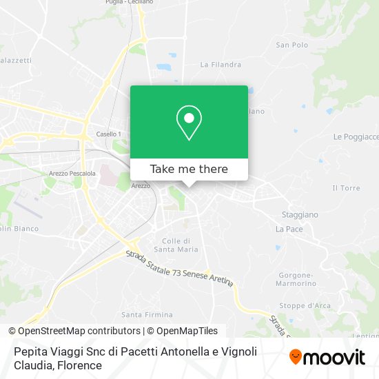 Pepita Viaggi Snc di Pacetti Antonella e Vignoli Claudia map