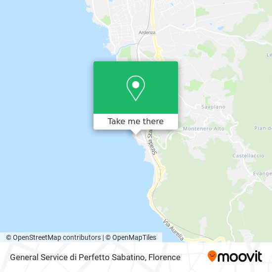 General Service di Perfetto Sabatino map