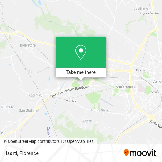 Isarti map