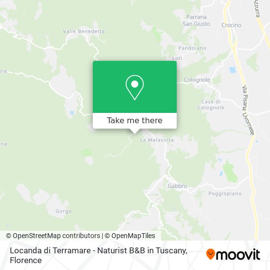 Locanda di Terramare - Naturist B&B in Tuscany map