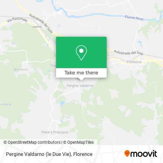 Pergine Valdarno (le Due Vie) map