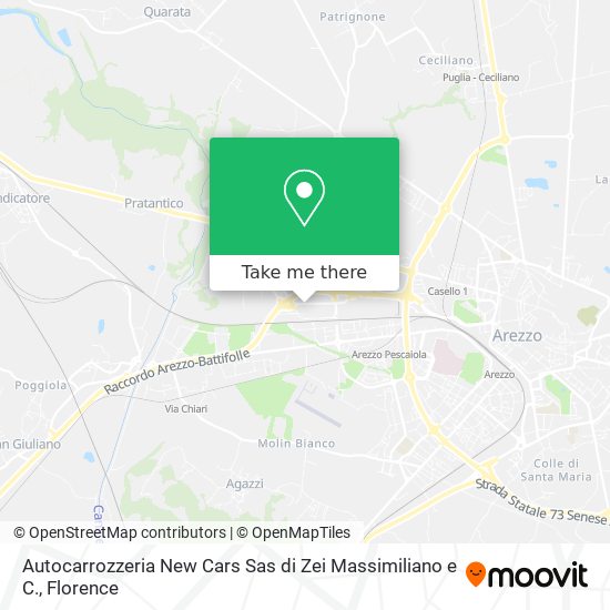 Autocarrozzeria New Cars Sas di Zei Massimiliano e C. map