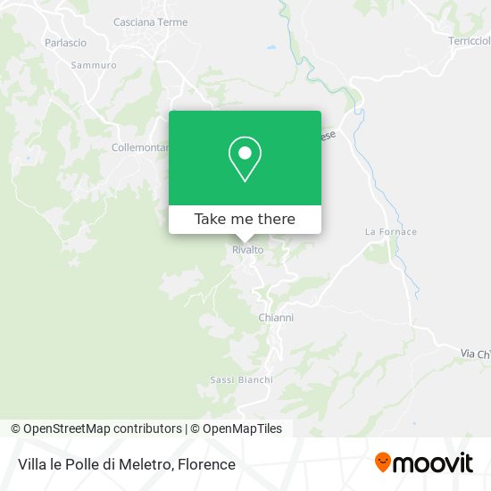 Villa le Polle di Meletro map