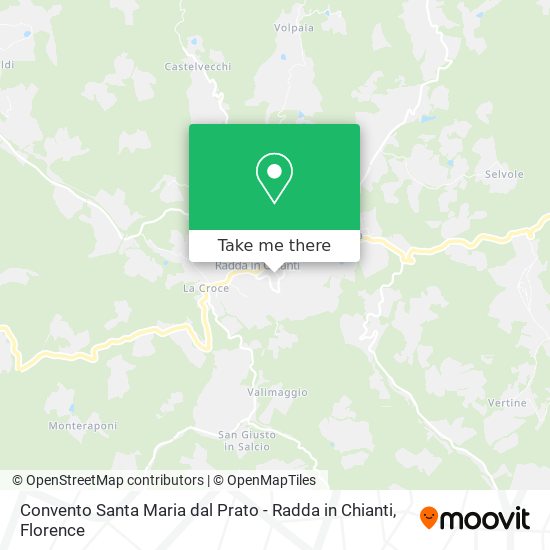 Convento Santa Maria dal Prato - Radda in Chianti map