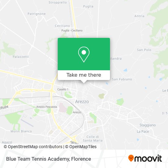 Blue Team Tennis Academy map