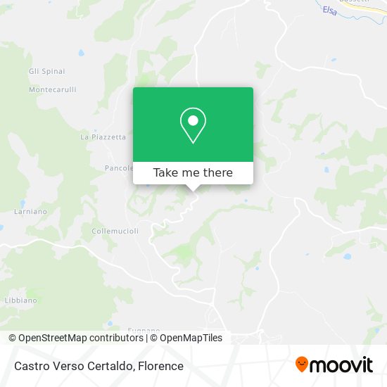 Castro Verso Certaldo map