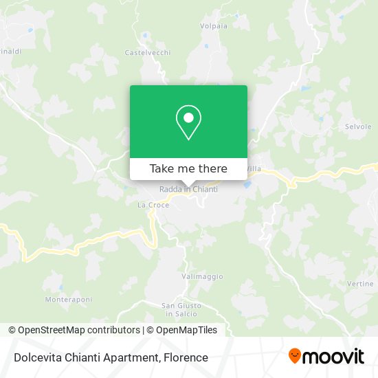 Dolcevita Chianti Apartment map