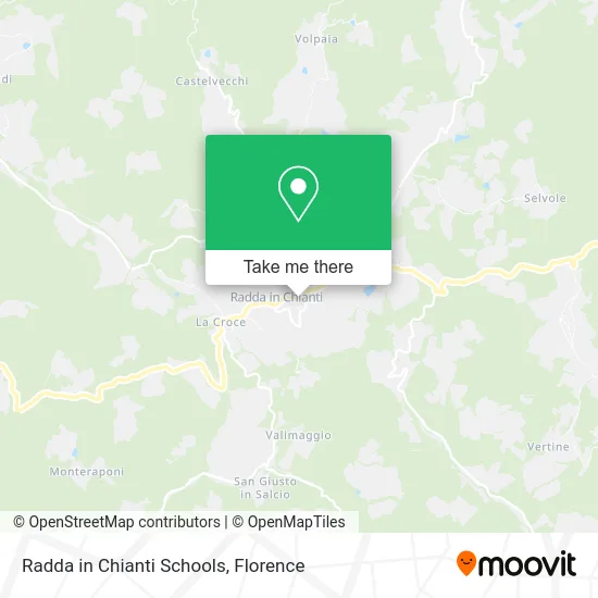 Radda in Chianti Schools map