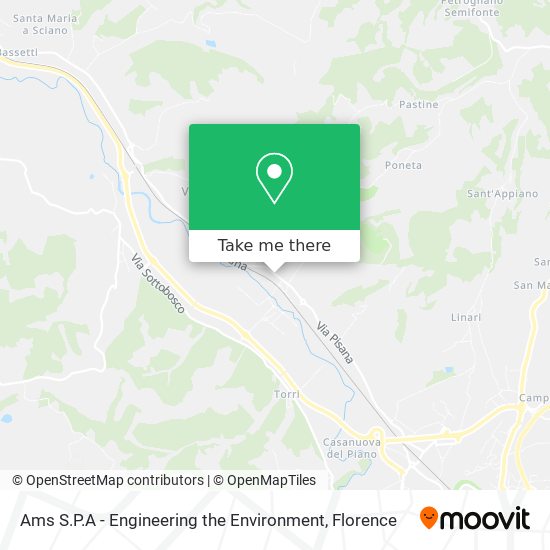 Ams S.P.A - Engineering the Environment map