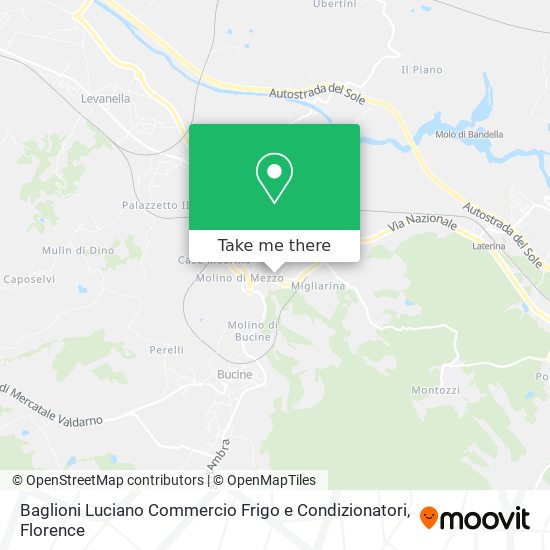 Baglioni Luciano Commercio Frigo e Condizionatori map