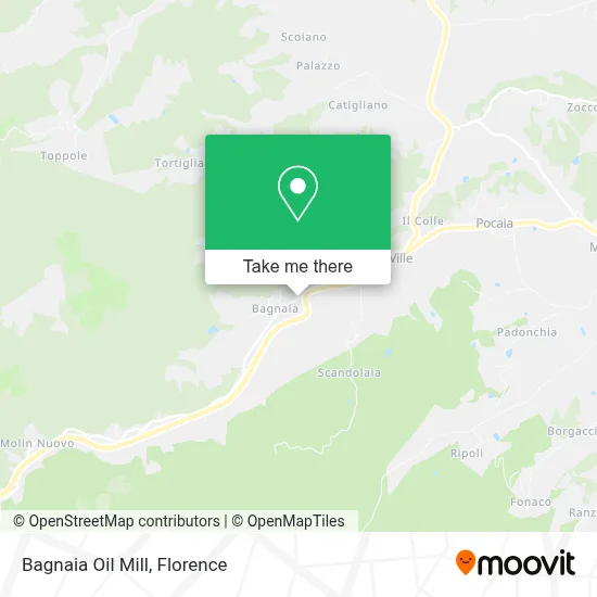 Bagnaia Oil Mill map