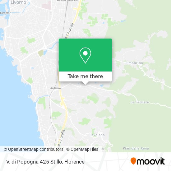 V. di Popogna 425 Stillo map